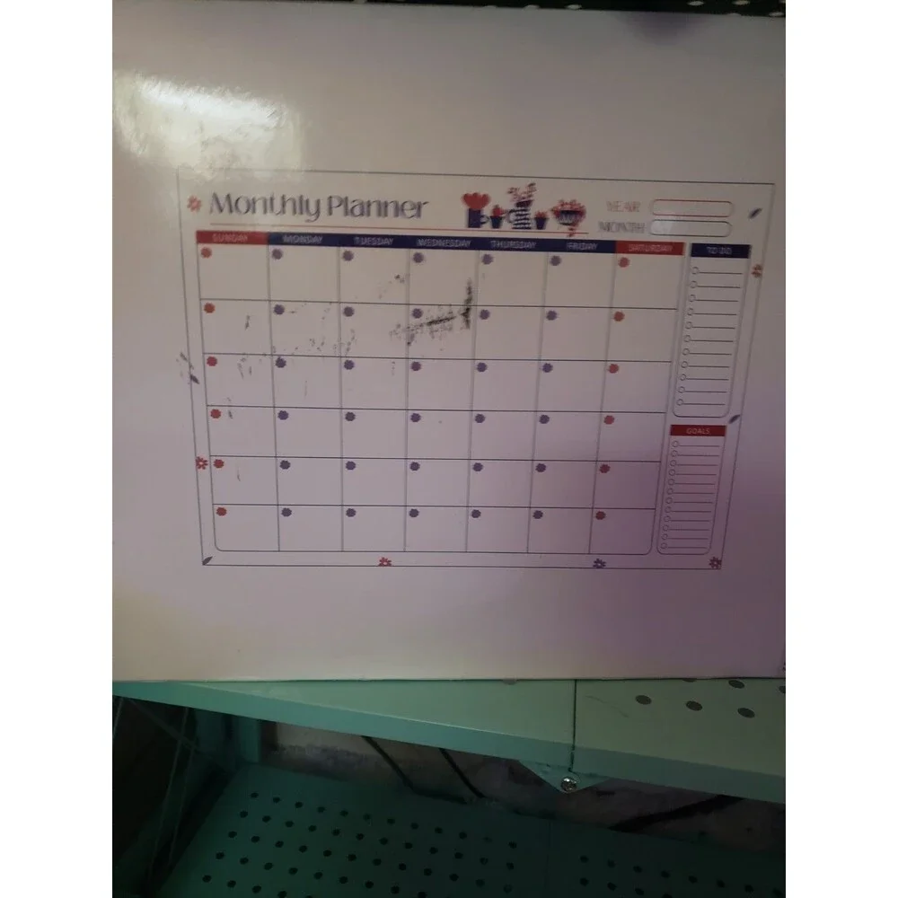 Monthly Planner Wall Organizer Board